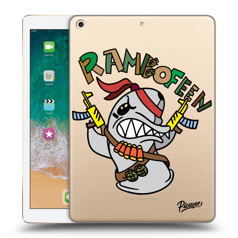 Picasee silikonový průhledný obal pro Apple iPad 9.7" 2017 (5. gen) - Rambofen