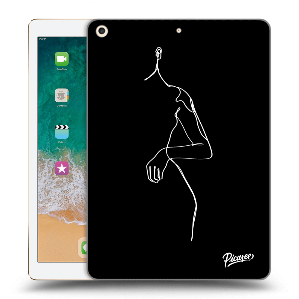 Picasee silikonový černý obal pro Apple iPad 9.7" 2017 (5. gen) - Simple body White