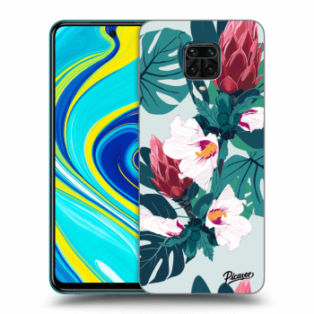 Picasee silikonový průhledný obal pro Xiaomi Redmi Note 9S - Rhododendron