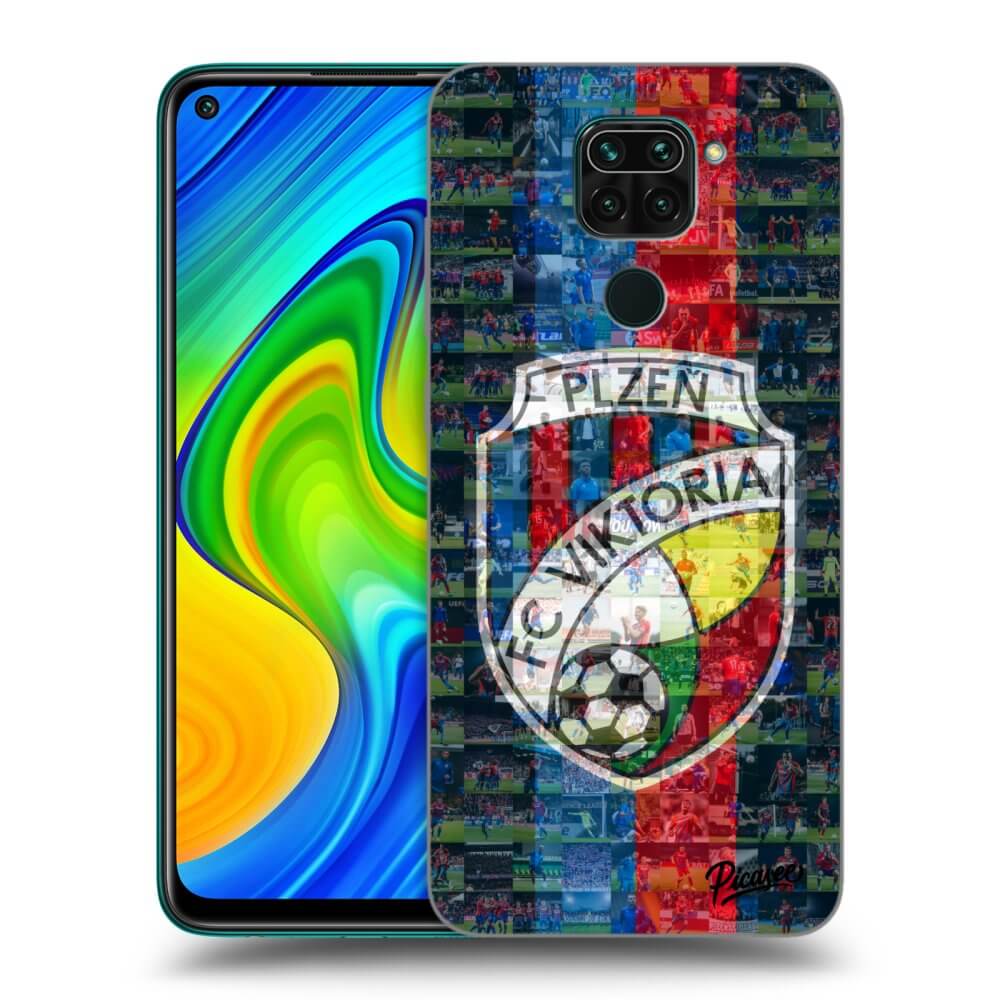 Picasee silikonový černý obal pro Xiaomi Redmi Note 9 - FC Viktoria Plzeň A