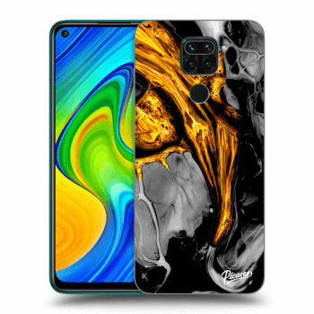 Obal pro Xiaomi Redmi Note 9 - Black Gold