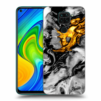 Obal pro Xiaomi Redmi Note 9 - Black Gold 2