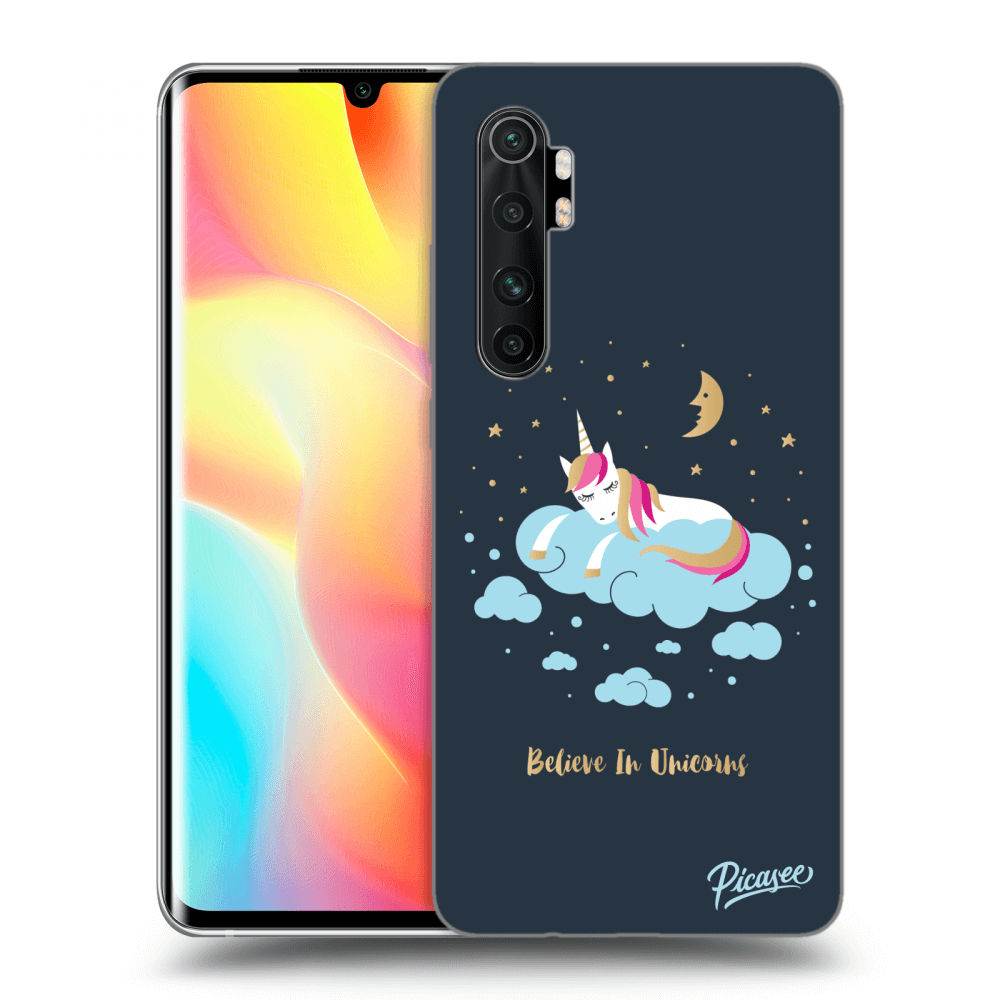 Picasee silikonový průhledný obal pro Xiaomi Mi Note 10 Lite - Believe In Unicorns