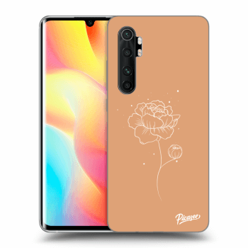 Picasee silikonový průhledný obal pro Xiaomi Mi Note 10 Lite - Peonies