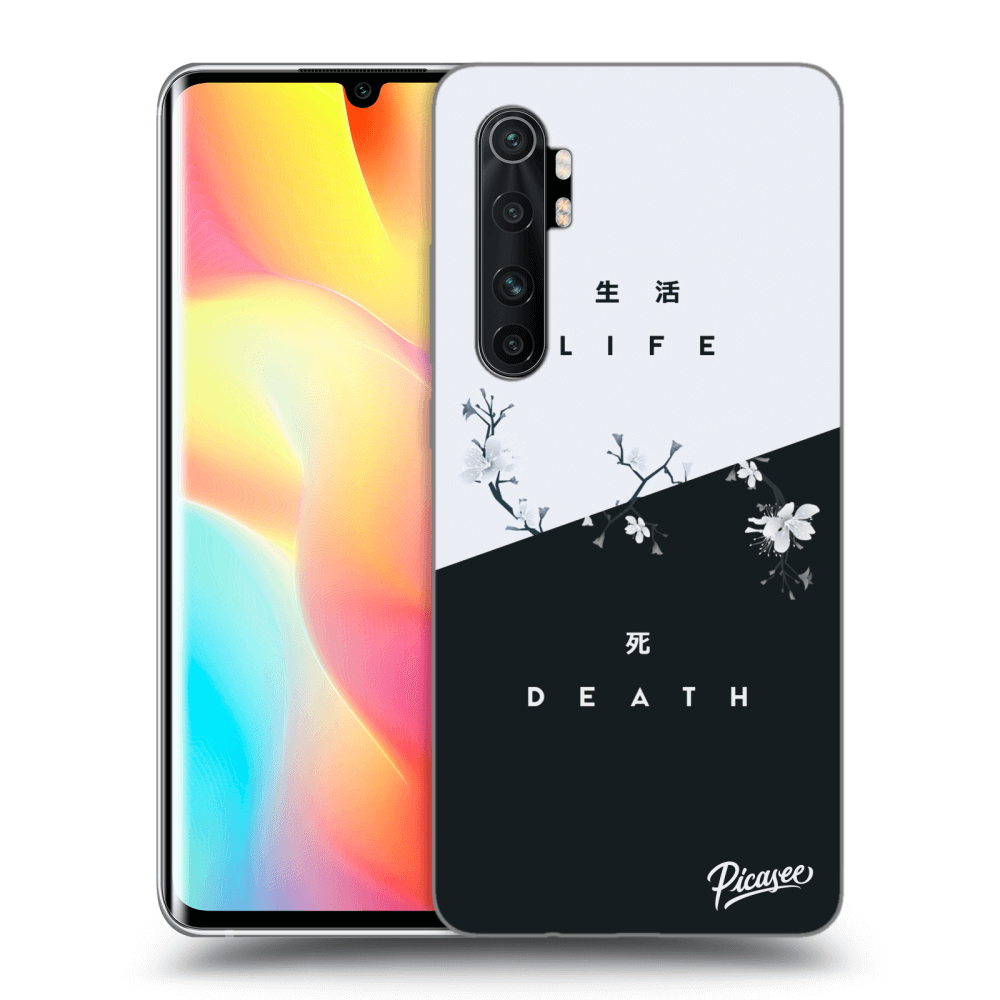 Picasee silikonový průhledný obal pro Xiaomi Mi Note 10 Lite - Life - Death