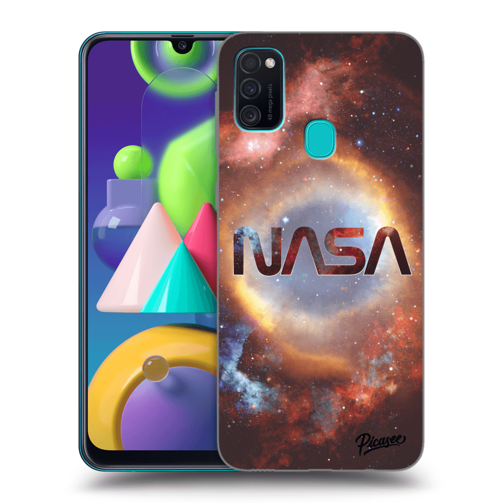 Picasee silikonový černý obal pro Samsung Galaxy M21 M215F - Nebula