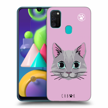 Picasee silikonový černý obal pro Samsung Galaxy M21 M215F - Chybí mi kočky - Růžová