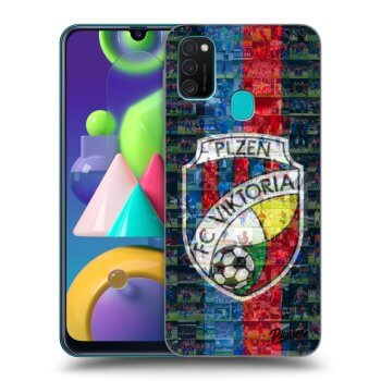 Picasee silikonový černý obal pro Samsung Galaxy M21 M215F - FC Viktoria Plzeň A