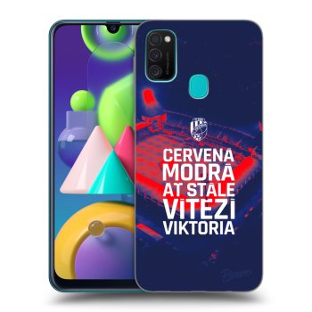 Picasee silikonový černý obal pro Samsung Galaxy M21 M215F - FC Viktoria Plzeň E