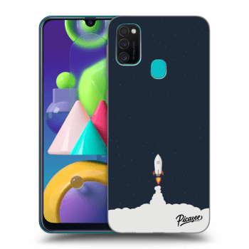 Picasee silikonový černý obal pro Samsung Galaxy M21 M215F - Astronaut 2