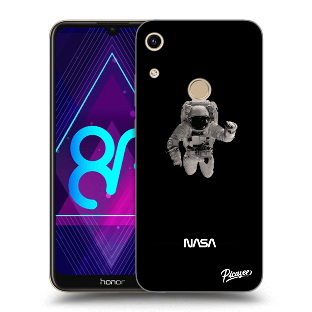 Picasee silikonový černý obal pro Honor 8A - Astronaut Minimal