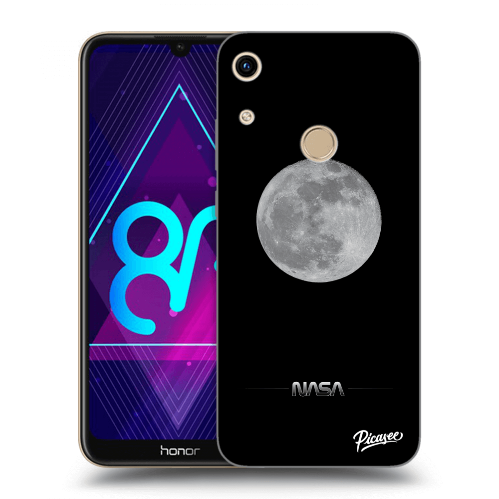 Picasee silikonový černý obal pro Honor 8A - Moon Minimal