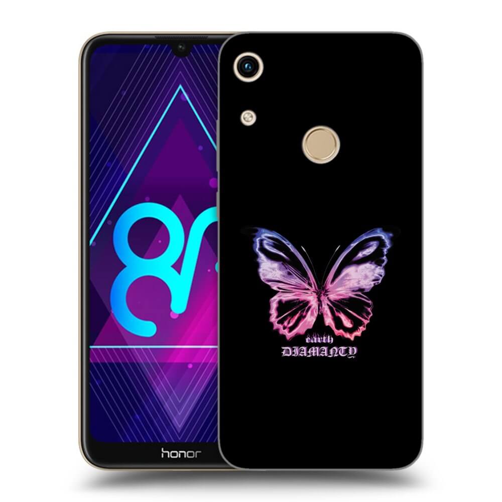 Picasee silikonový černý obal pro Honor 8A - Diamanty Purple
