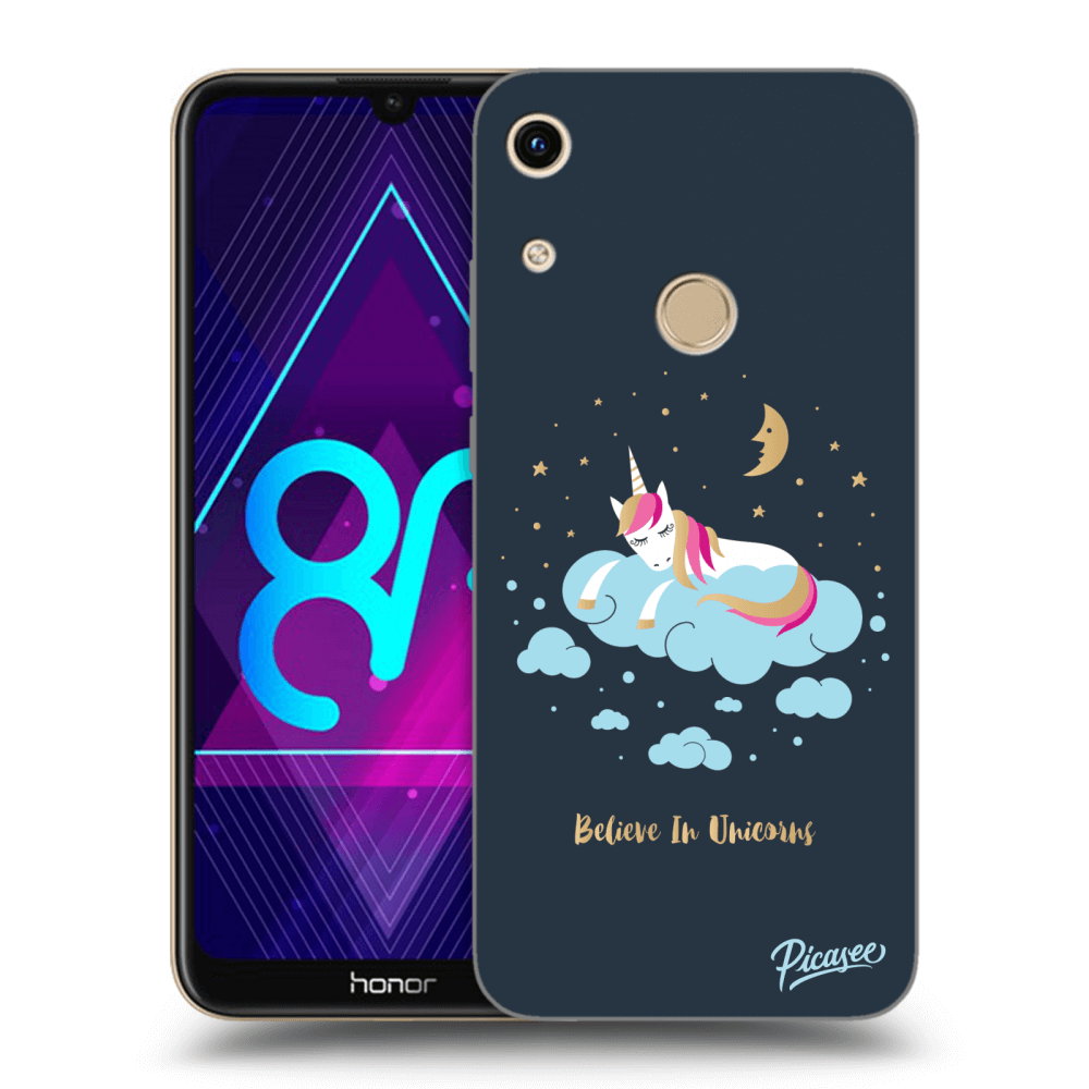 Picasee silikonový průhledný obal pro Honor 8A - Believe In Unicorns