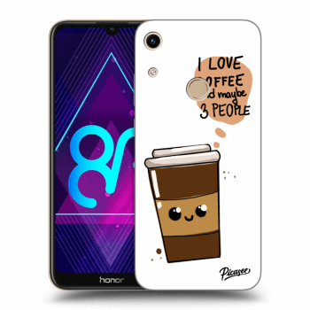 Picasee silikonový průhledný obal pro Honor 8A - Cute coffee