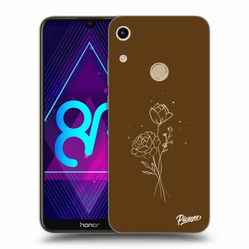 Obal pro Honor 8A - Brown flowers