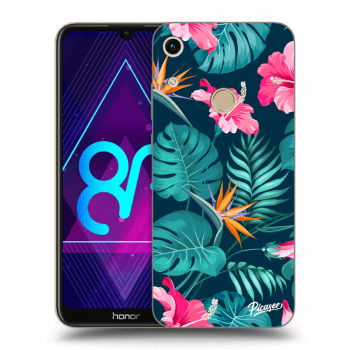 Obal pro Honor 8A - Pink Monstera