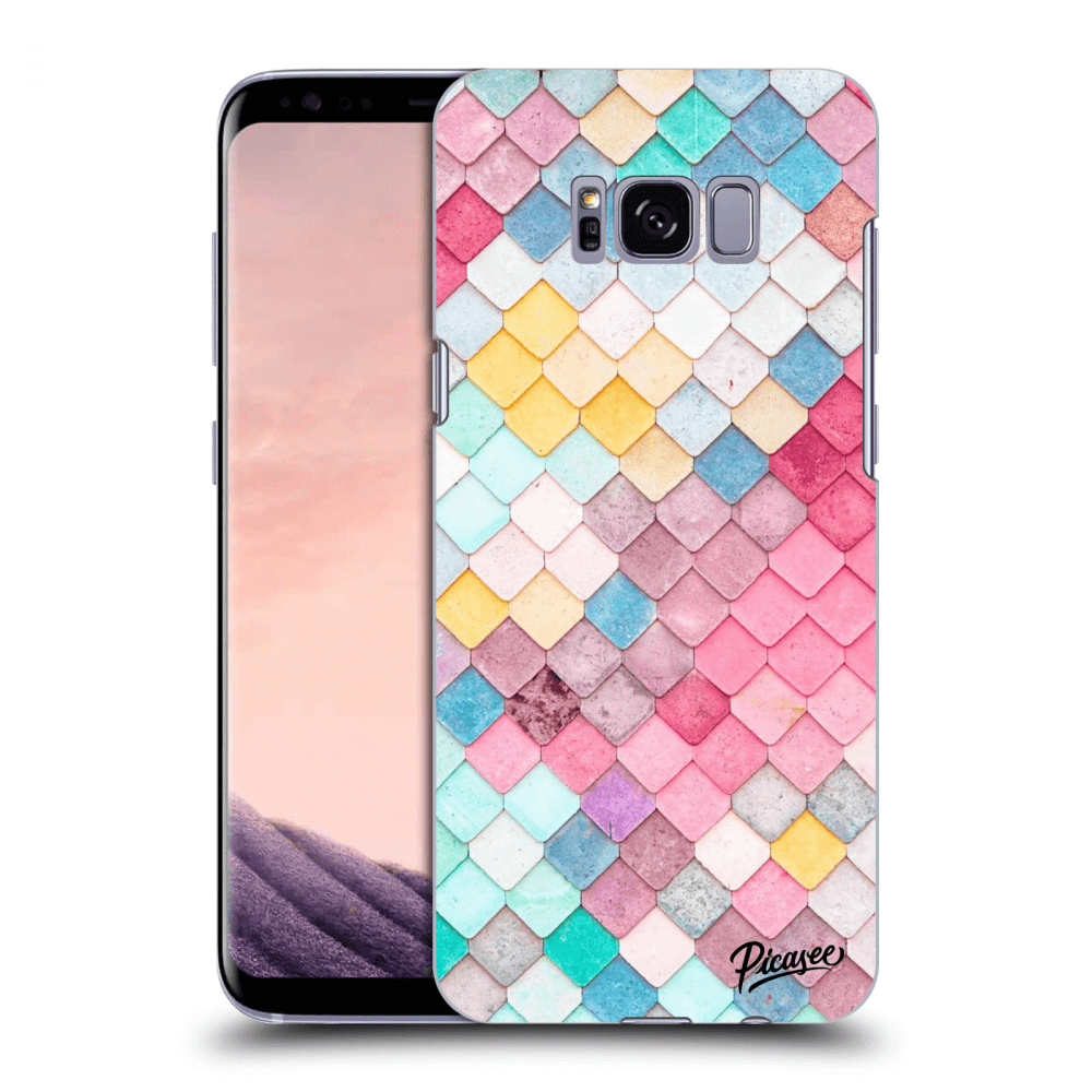 Picasee silikonový průhledný obal pro Samsung Galaxy S8 G950F - Colorful roof