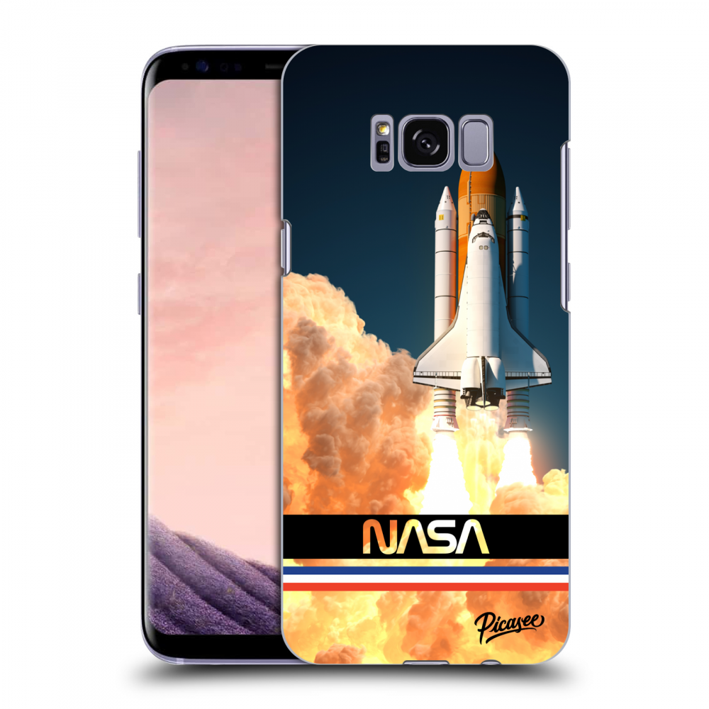 Picasee silikonový černý obal pro Samsung Galaxy S8 G950F - Space Shuttle
