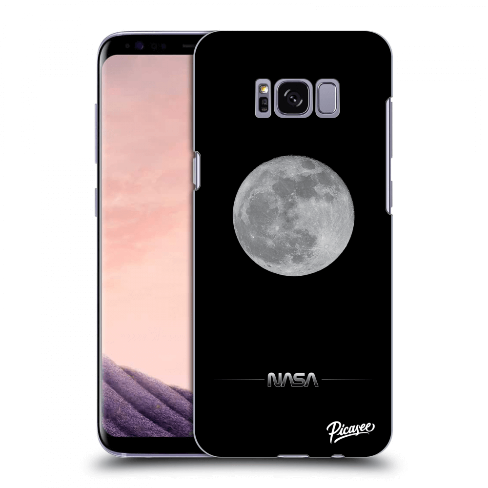 Picasee silikonový černý obal pro Samsung Galaxy S8 G950F - Moon Minimal