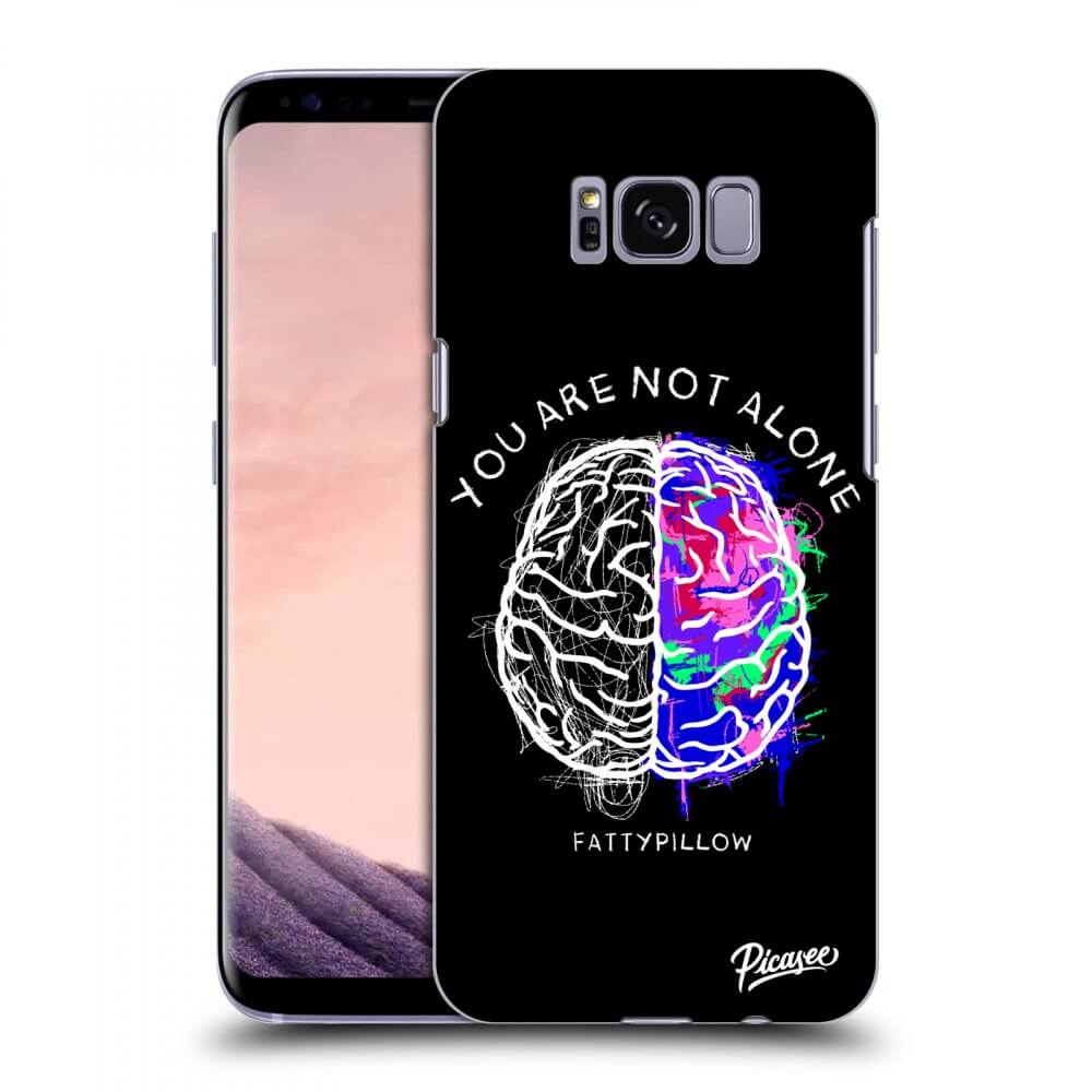 Picasee silikonový průhledný obal pro Samsung Galaxy S8 G950F - Brain - White