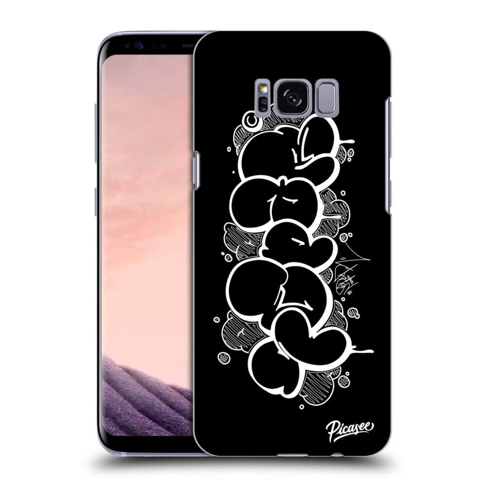 Picasee silikonový černý obal pro Samsung Galaxy S8 G950F - Throw UP