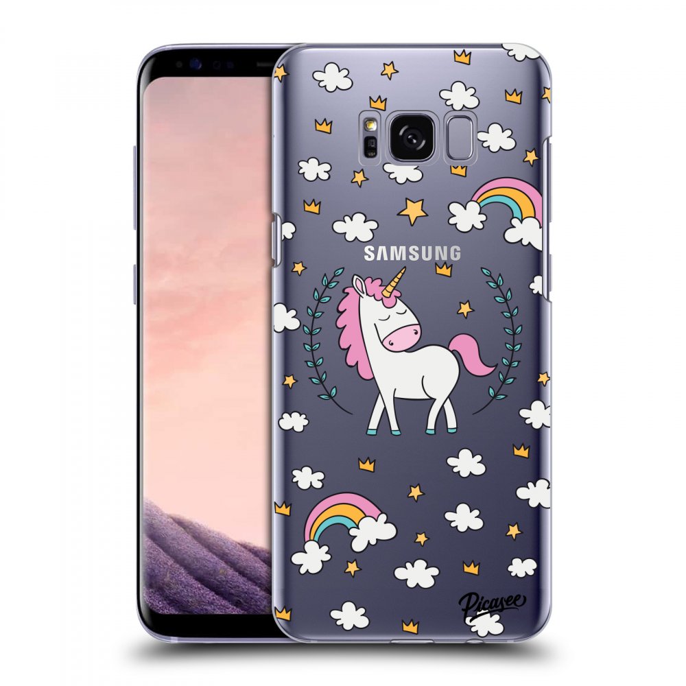 Picasee silikonový průhledný obal pro Samsung Galaxy S8 G950F - Unicorn star heaven