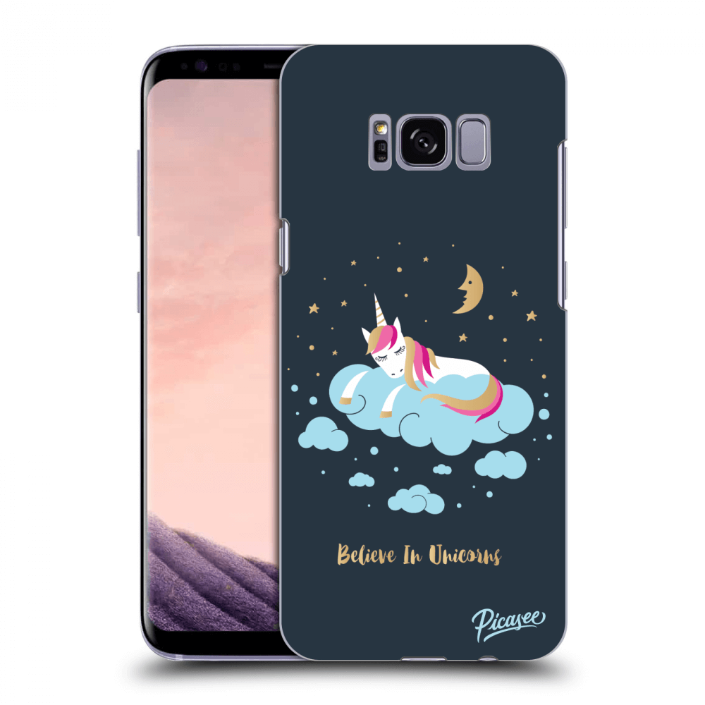 Picasee silikonový průhledný obal pro Samsung Galaxy S8 G950F - Believe In Unicorns
