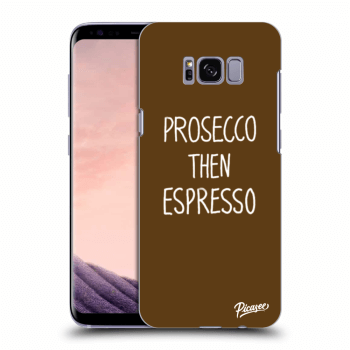 Picasee silikonový průhledný obal pro Samsung Galaxy S8 G950F - Prosecco then espresso