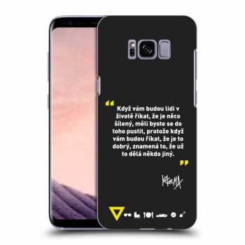 Picasee silikonový černý obal pro Samsung Galaxy S8 G950F - Kazma - MĚLI BYSTE SE DO TOHO PUSTIT