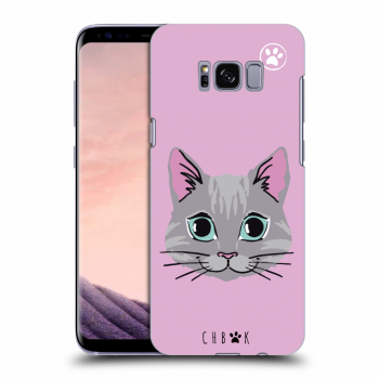 Picasee silikonový průhledný obal pro Samsung Galaxy S8 G950F - Chybí mi kočky - Růžová