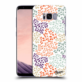 Picasee silikonový průhledný obal pro Samsung Galaxy S8 G950F - Leaves 2