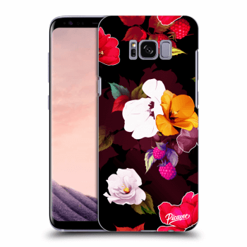 Picasee silikonový černý obal pro Samsung Galaxy S8 G950F - Flowers and Berries