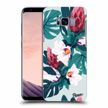 Picasee silikonový černý obal pro Samsung Galaxy S8 G950F - Rhododendron