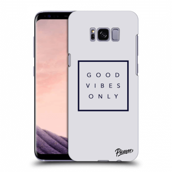 Picasee silikonový průhledný obal pro Samsung Galaxy S8 G950F - Good vibes only