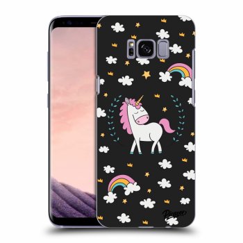 Picasee silikonový černý obal pro Samsung Galaxy S8 G950F - Unicorn star heaven