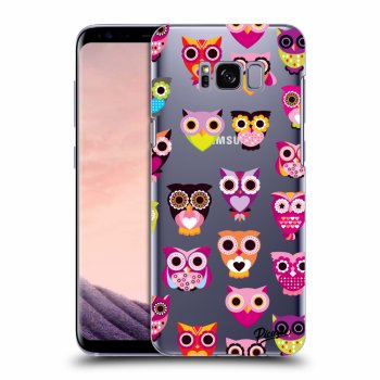 Picasee silikonový průhledný obal pro Samsung Galaxy S8 G950F - Owls