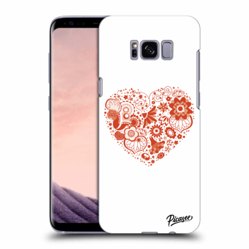 Picasee silikonový průhledný obal pro Samsung Galaxy S8 G950F - Big heart