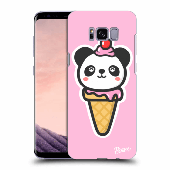 Picasee silikonový černý obal pro Samsung Galaxy S8 G950F - Ice Cream Panda