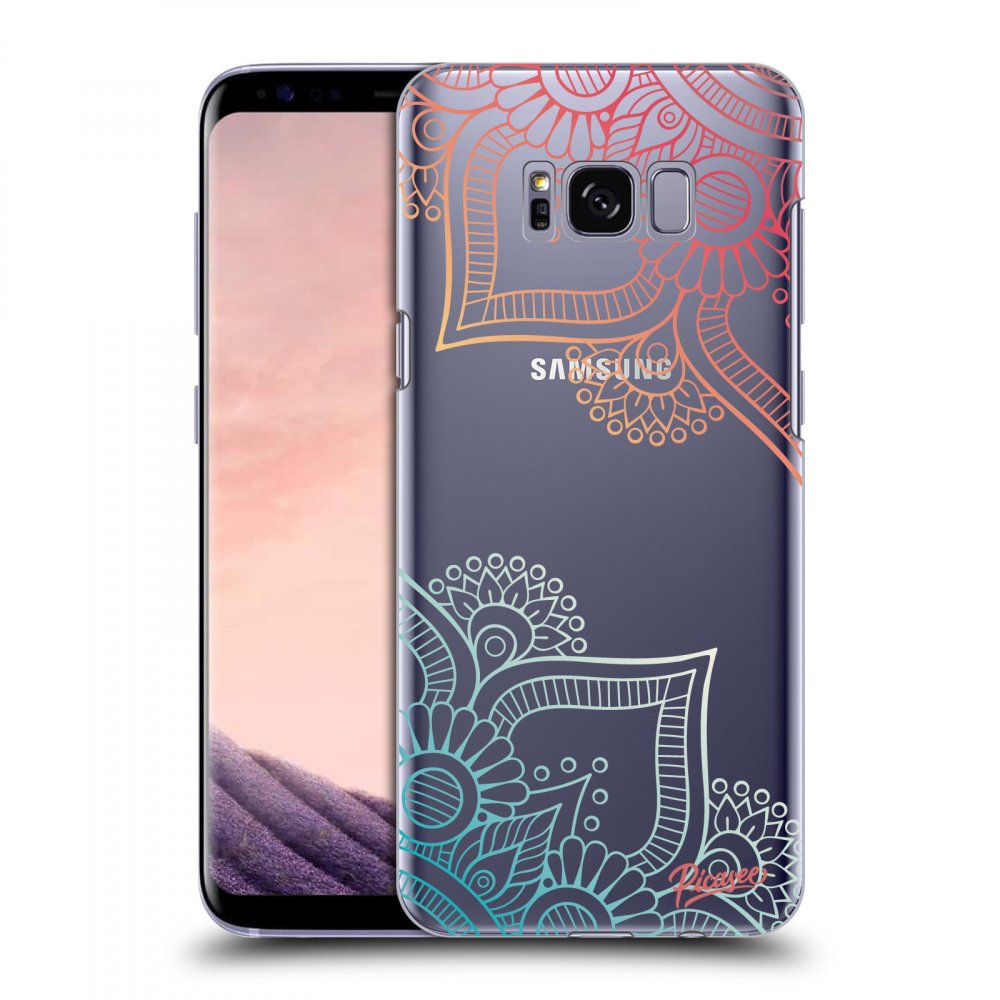 Picasee silikonový průhledný obal pro Samsung Galaxy S8 G950F - Flowers pattern