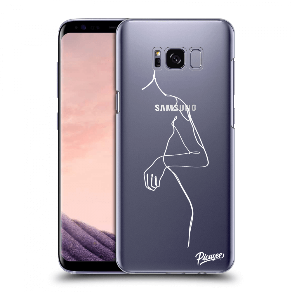 Picasee silikonový průhledný obal pro Samsung Galaxy S8 G950F - Simple body White