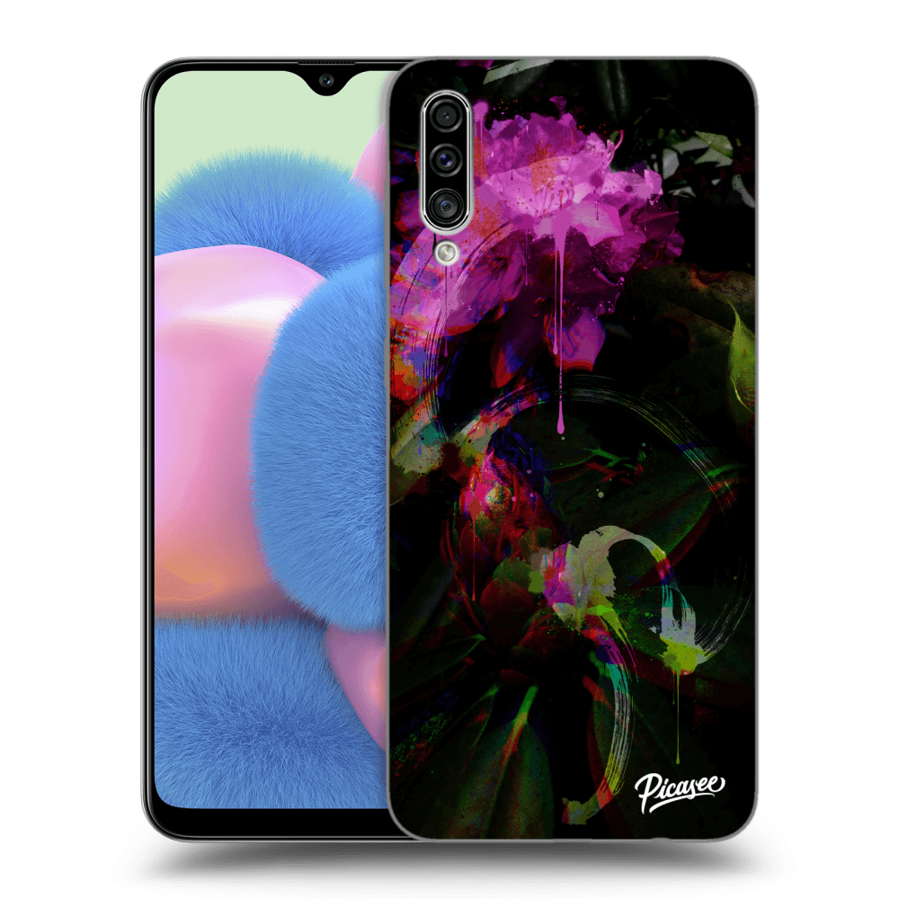 Picasee silikonový průhledný obal pro Samsung Galaxy A30s A307F - Peony Color