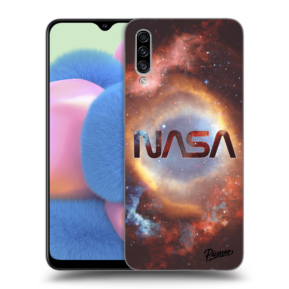 Picasee silikonový černý obal pro Samsung Galaxy A30s A307F - Nebula