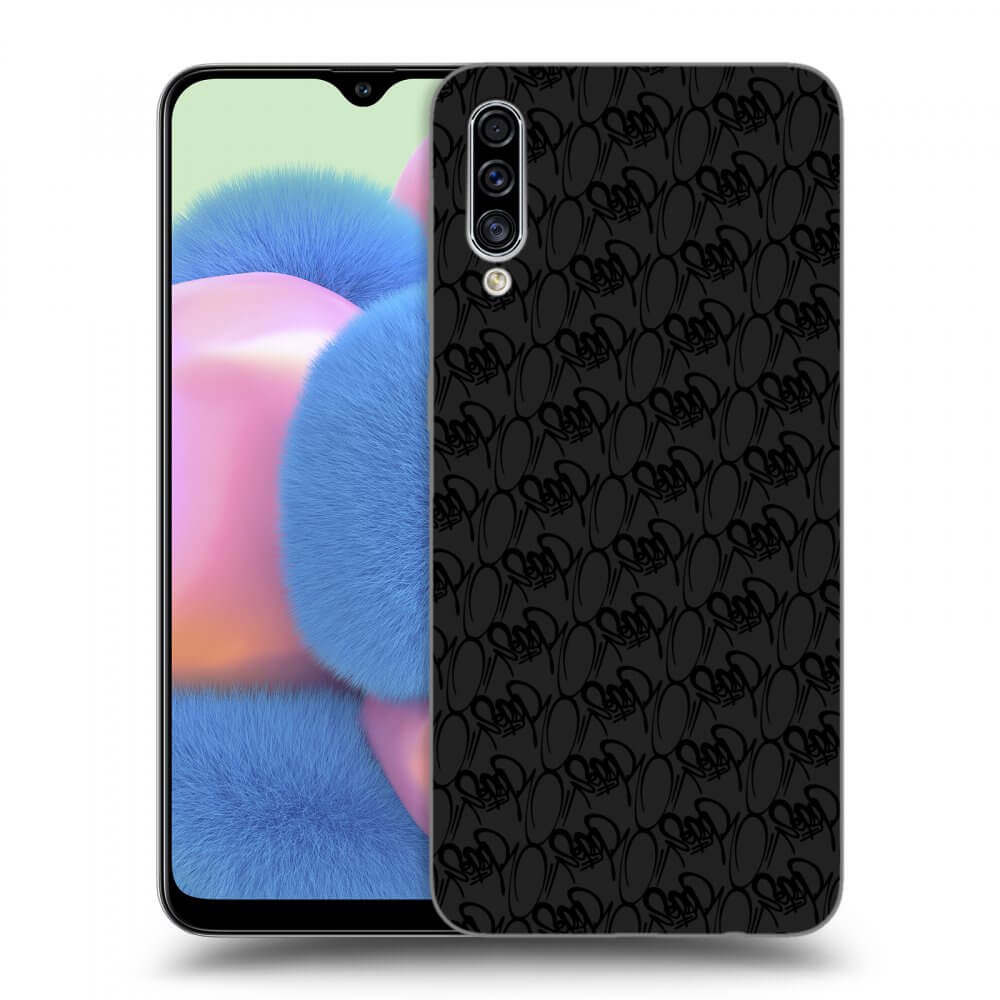 Picasee silikonový černý obal pro Samsung Galaxy A30s A307F - Separ - Black On Black 2