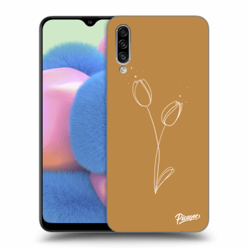 Picasee silikonový průhledný obal pro Samsung Galaxy A30s A307F - Tulips
