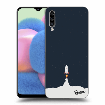 Picasee silikonový průhledný obal pro Samsung Galaxy A30s A307F - Astronaut 2