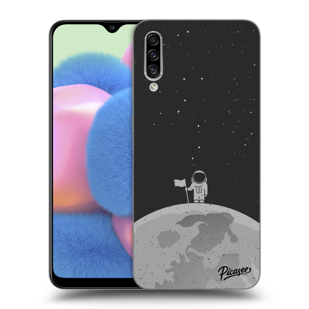 Picasee silikonový černý obal pro Samsung Galaxy A30s A307F - Astronaut