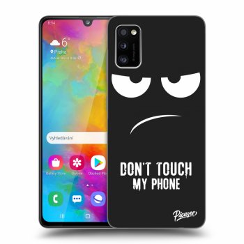 Picasee silikonový černý obal pro Samsung Galaxy A41 A415F - Don't Touch My Phone