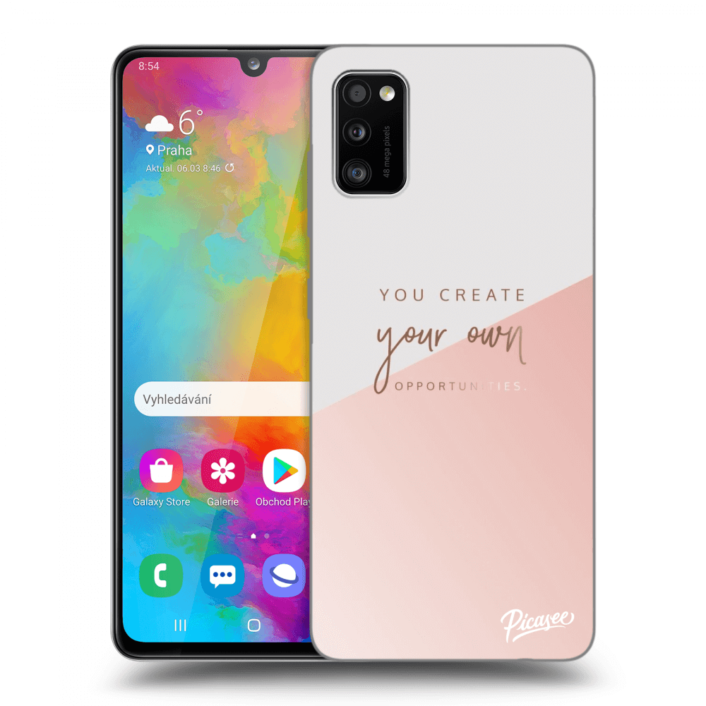 Picasee silikonový průhledný obal pro Samsung Galaxy A41 A415F - You create your own opportunities