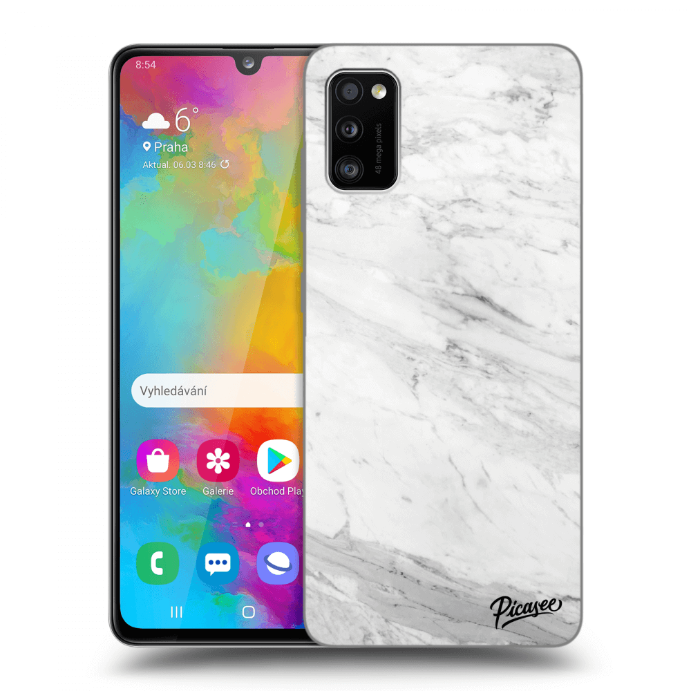 Picasee ULTIMATE CASE pro Samsung Galaxy A41 A415F - White marble